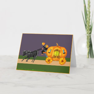 Carrosse Citrouille Carte Halloween Sleepy Hollow