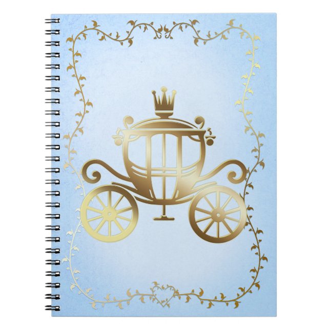 Carrosse doré élégant Princesse du livre bleu (Devant)