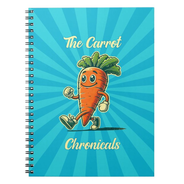 Carrot Chronicals cahier de dessin animé rétro (Devant)