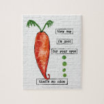 Carrot Jigsaw Puzzle - Drôle Vegetable So Nice<br><div class="desc">Un design de carottes amusant avec une carotte orange mignonne avec les mots "ils disent que je suis bon pour vos yeux... c'est si gentil"</div>