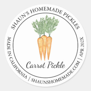Carrot Pickle étiquette moderne