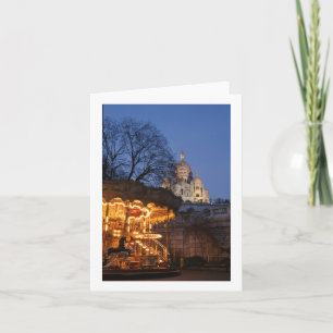 Carrousel Paris Carte de voeux vierge pliée
