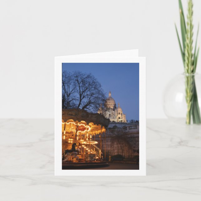 Carrousel Paris Carte de voeux vierge pliée (Devant)