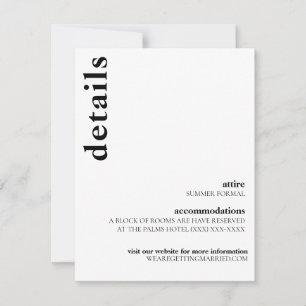 Carson Modern Mariage Détails Carte