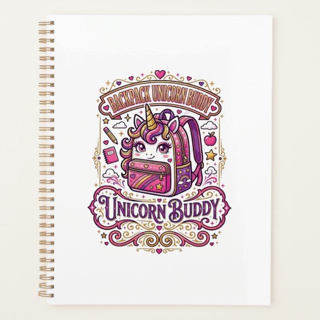 Cartable Licorne Copain Licorne Stylish Merch Desi (Devant)