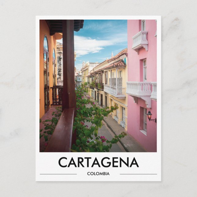 Cartagena Colombie Carte Postale Photo (Devant)