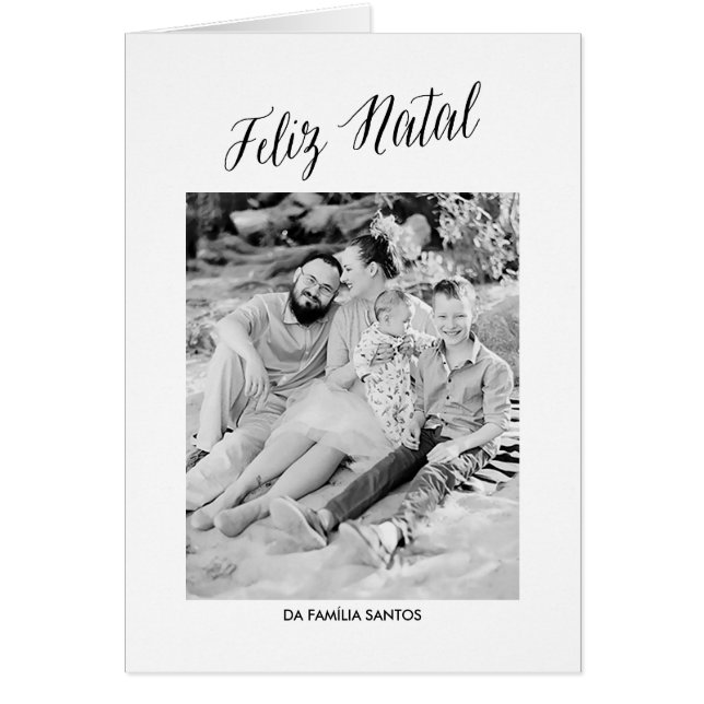 Cartão da caligrafia do Natal (Devant)