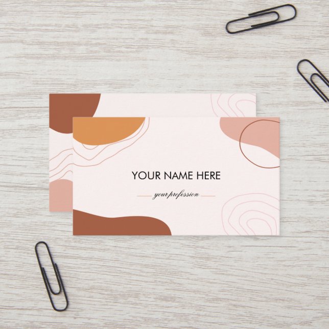 CARTÃO DE VISITA - CARTE DE VISITE (Devant/Arrière en situation)