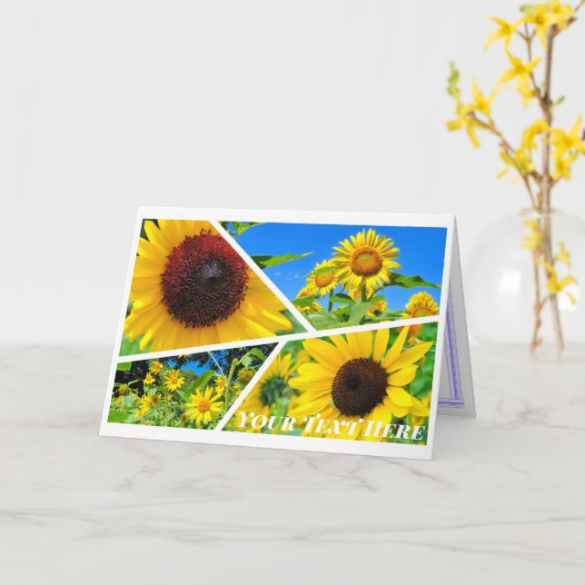 CARTE ひまわり (Fleur jaune)