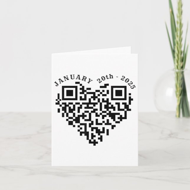 Carte 01-20-2025 Drôle Trump Dance Troll Qr Scan Preside (Devant)