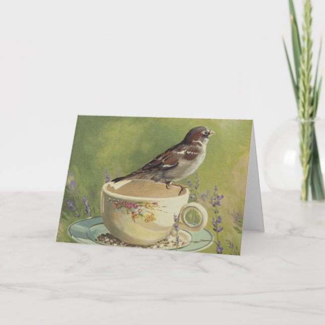 Carte 0470 Sparrow Birthday Card (Devant)