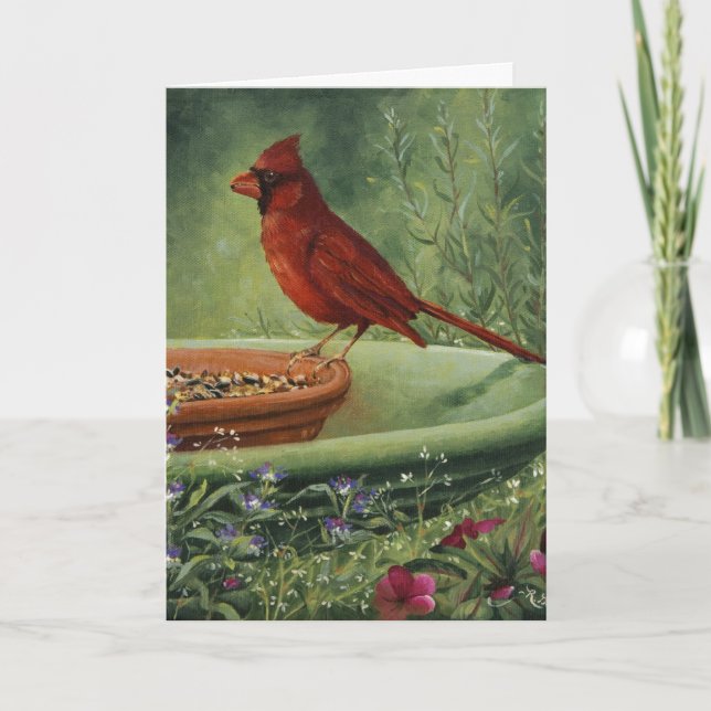 Carte 0487 Cardinal Birthday Card (Devant)