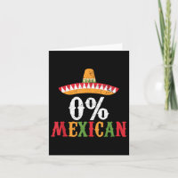 0% Mexicaine Cinco De Mayo Fiesta Sombrero Funny