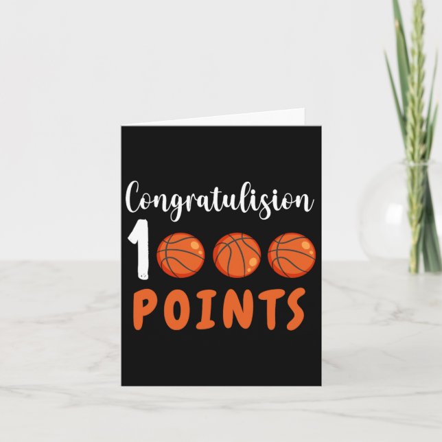 Carte 1000 Points Bysketbyll Scorer High School Bysketby (Devant)