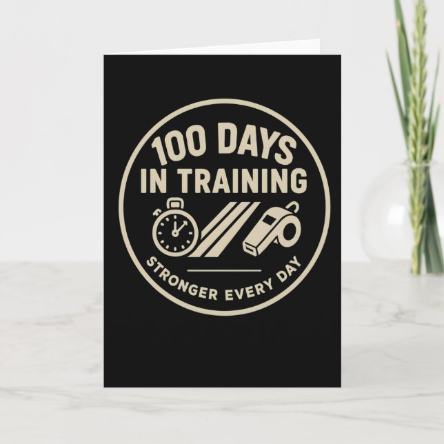 Carte 100 Days in Training Stronger Every Fitness  (Devant)
