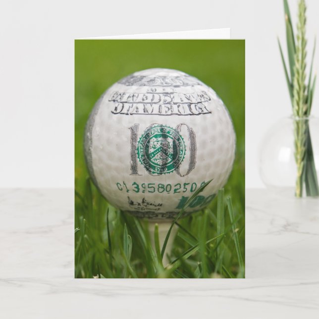 Carte 100 Dollar Anniversaire Golf Ball (Devant)