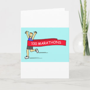 Carte 100 Félicitations à Marathon pour lui