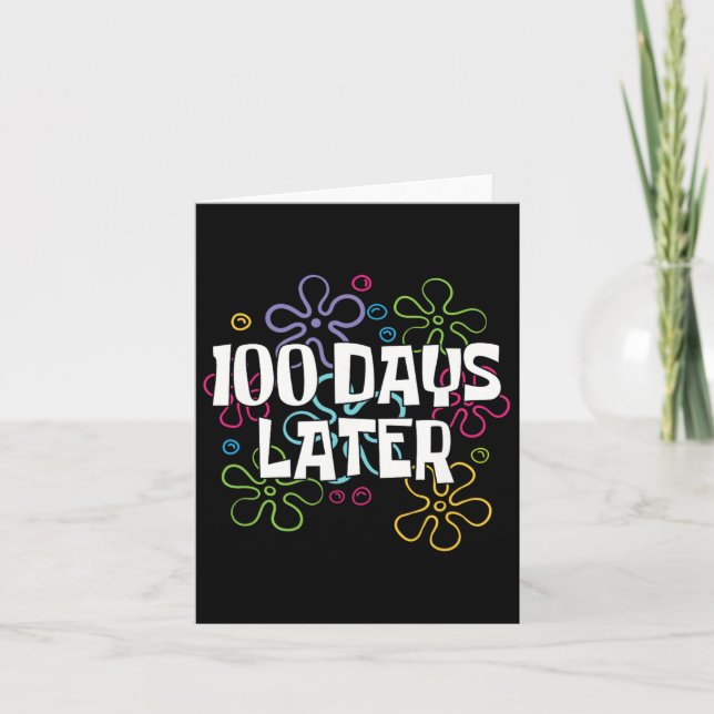 Carte 100 Jours Après 100 Jours D'Enseignant D'École 100 (Devant)