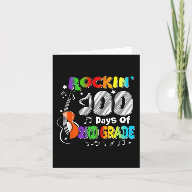 Carte 100 Jours De 2E Année 100E Jour Des Garçons D'Écol (Devant)