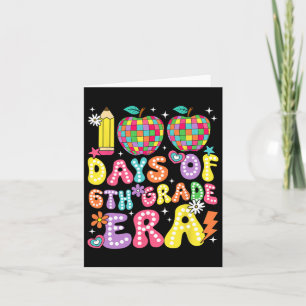 Carte 100 Jours De 6E Année Époque Sixième Année Enseign