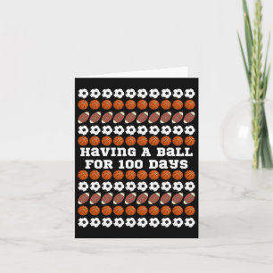 Carte 100 Jours De Football Scolaire Basketball Garçons