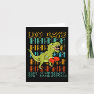 Carte 100 Jours De L'École 2025 Dinosaur Mixed martial a