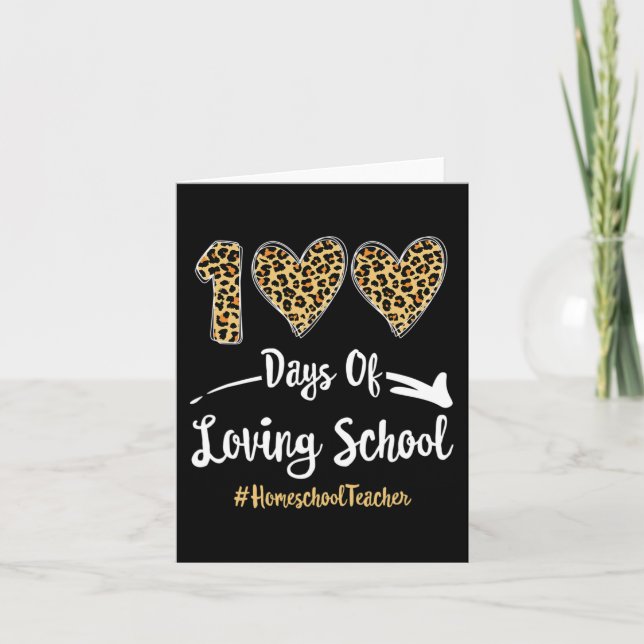 Carte 100 Jours De L'École D'Amour Joyeux 100E Jour De L (Devant)