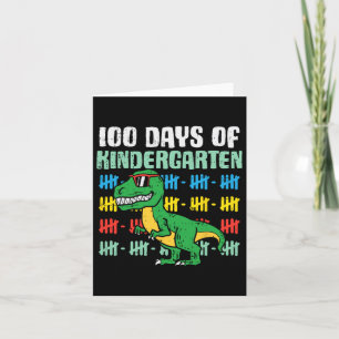 Carte 100 Jours De Maternelle Trex Dinosaur 100E Jour S