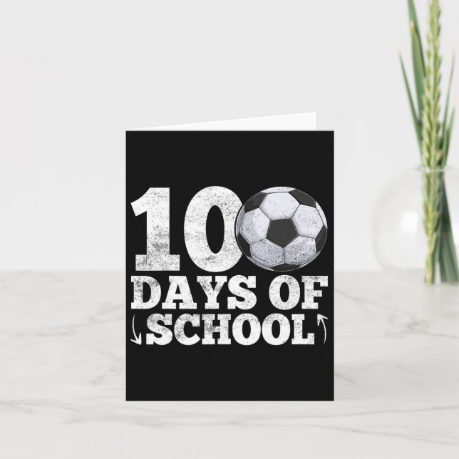 Carte 100 Jours De Soccer Joueur Enseignant Étudiant 1 (Devant)