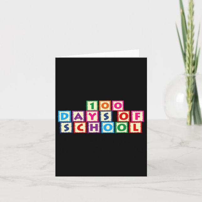 Carte 100 Jours D'École (Devant)