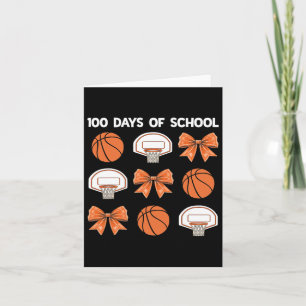 Carte 100 Jours D'École Bysketbyll Coquette Bow Enseigna