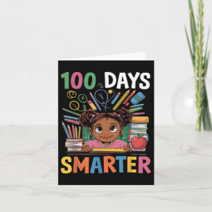 Carte 100 Jours D'École Chemise Afro Fille Enfants 100èm