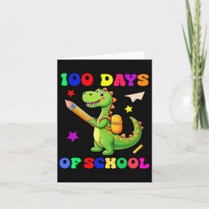 Carte 100 Jours D'École Dinosaure Maternelle Conception