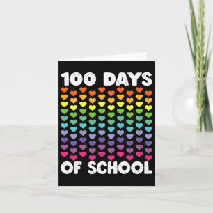Carte 100 Jours D'École Et Toujours Aimer Il Coeur 100T