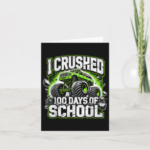 Carte 100 Jours D'École Monster Truck Boys 100e Jour
