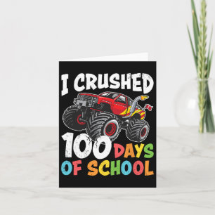 Carte 100 Jours D'École Monster Truck Boys 100E Jour De