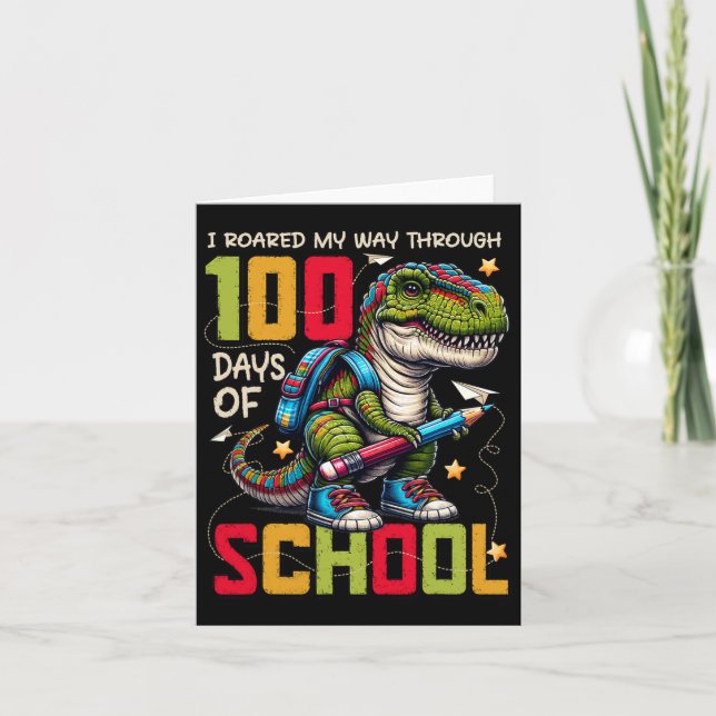 Carte 100 Jours D'École Trex 100 Jours Plus Smarter 100E (Devant)