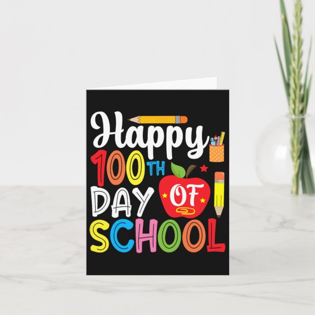 Carte 100 Jours D'Enseignant Et D'Étudiant 1 (Devant)