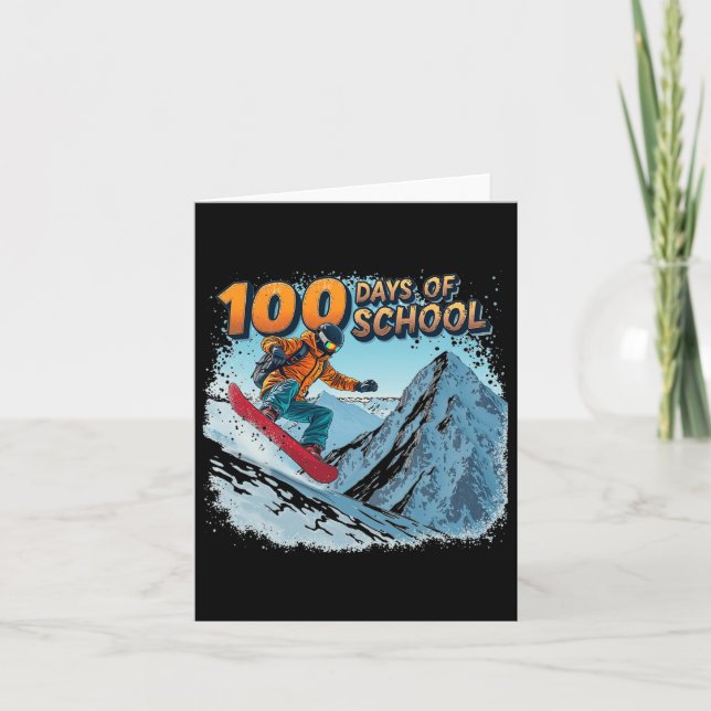 Carte 100 Jours D'Enseignant Et D'Étudiant Drôle (Devant)