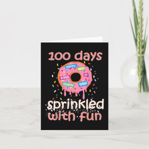 Carte 100 Jours Enseignant Enfants Saupoudrés De Fun Do
