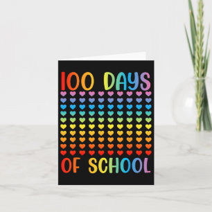 Carte 100 Jours Étudiants Plus Intelligents 100 Jours De