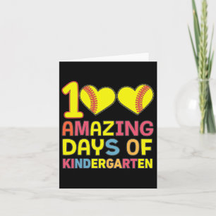 Carte 100 Jours Extraordinaires De Jardin D'Enfants Joue