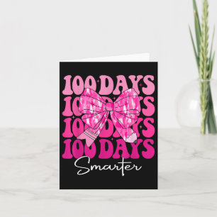 Carte 100 Jours Filles Smarter Coquette Rose Bow 100e Jo
