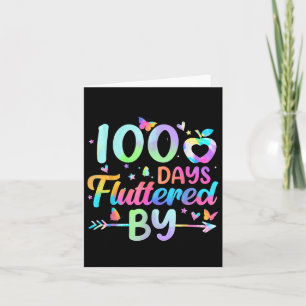 Carte 100 Jours Fluttered By - 100th Day Of School