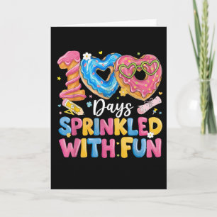 Carte 100 jours parsemés de plaisir Donut mignon