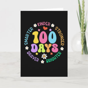 Carte 100 Jours Plus Intelligents Enfants Plus Brillant