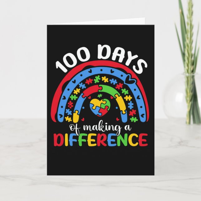 Carte 100 jours pour faire une différence Sensibilisatio (Devant)