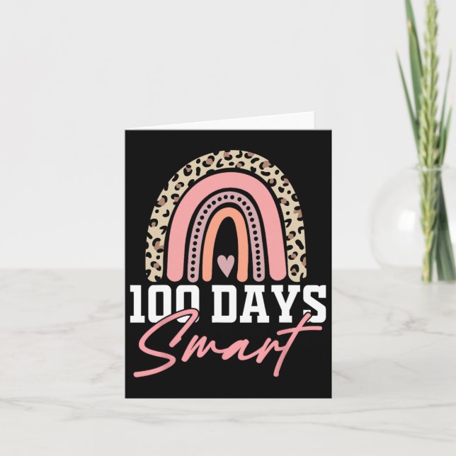 Carte 100 Jours Smarter Joyeux 100E Jour De L'École Arc- (Devant)