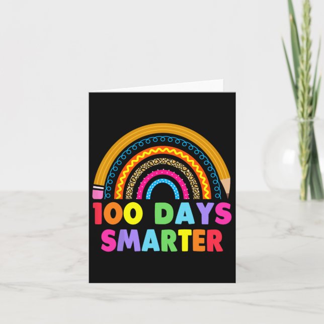 Carte 100 Jours Smarter Joyeux 100E Jour De L'École Arc- (Devant)