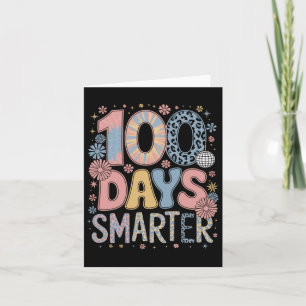 Carte 100 Jours Smarter Joyeux 100E Jour D'École Enfants